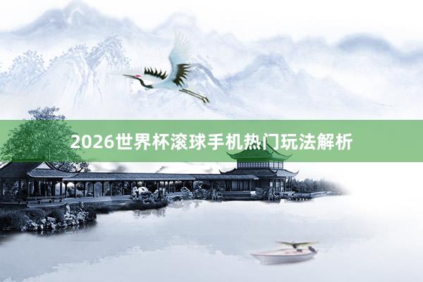 2026世界杯滚球手机热门玩法解析